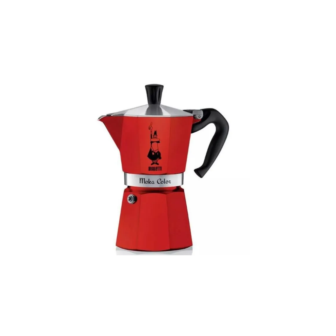 Cafetière italienne 3 tasses rouge - 0009132/0004942