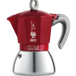 Cafetière italienne Moka induction 6 tasses RED
