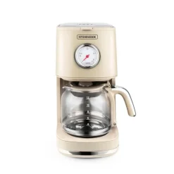 Cafetière Style Rétro Avec Filtre Nylon Réutilisable Retro Coffee Crème Kitchencook