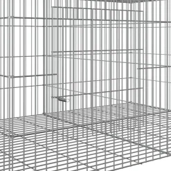 Cage à lapin 6 panneaux 327x79x54 cm Fer galvanisé