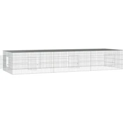 Cage à lapin 3 panneaux 325x109x54 cm Fer galvanisé