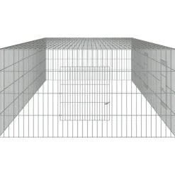 Cage à lapin 3 panneaux 325x109x54 cm Fer galvanisé