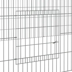 Cage à lapin 3 panneaux 325x109x54 cm Fer galvanisé