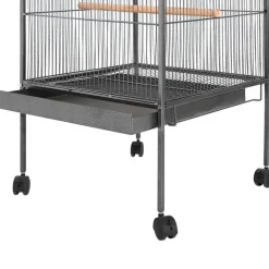 Cage a oiseaux Noir 54 x 54 x 146 cm Acier