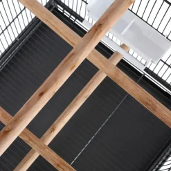 Cage a oiseaux Noir 54 x 54 x 146 cm Acier