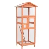 Cage a oiseaux 68x62x166 cm bois de sapin massif