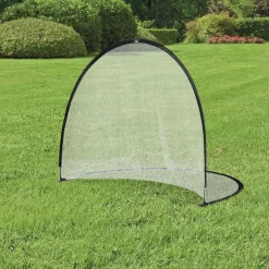 Cage de foot portable - but de football futsal pliable pop up - sac rangement, piquets inclus - dim. 247L x 203l x 201,5H cm - fibre verre Oxford noir