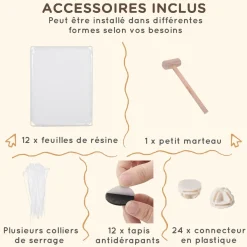 Cage parc enclos modulable petits animaux - dim. 105L x 105l x 45H cm - 12 panneaux résine PP opaque