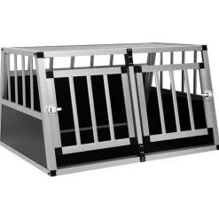 Cage pour chien a double porte 89 x 69 x 50 cm