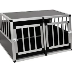 Cage pour chien a double porte 89 x 69 x 50 cm