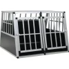 Cage pour chien a double porte 94 x 88 x 69 cm