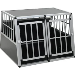 Cage pour chien a double porte 94 x 88 x 69 cm
