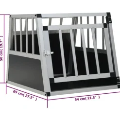 Cage pour chien avec une porte 54 x 69 x 50 cm