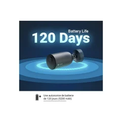 Caméra de surveillance 2 EB3 Type C + 2 panneaux solaires