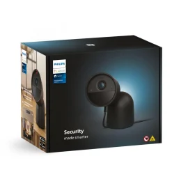 Caméra de surveillance HUE SECURE avec support bureau noire