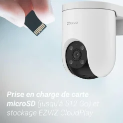 Caméra de surveillance Wifi exterieure motorisée H8c Pro 3K