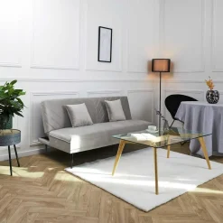 Canapé convertible Fauske- 2 Places - Gris