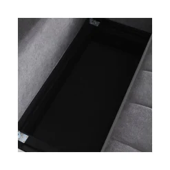 Canapé d'angle convertible tissu chenille 3 places - Trocadero - Gris