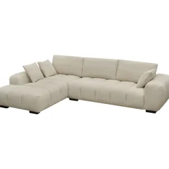 Canapé d'angle tissu Monceau - 3 places - Beige