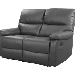 Canapé relax Lincoln - 147 x 89 x 103 cm - 2 places - Gris