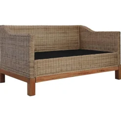 Canape a 2 places avec coussins Rotin naturel