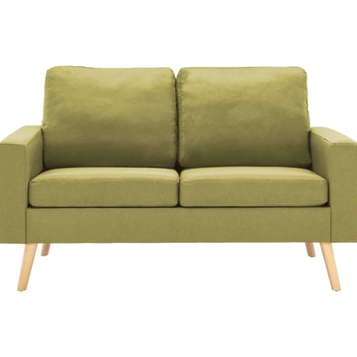 Canape a 2 places Vert Tissu