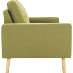 Canape a 2 places Vert Tissu