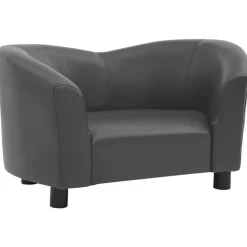 Canape pour chien Gris 67x41x39 cm Similicuir