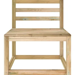 Canapes centraux palette de jardin 2 pcs Pin impregne de vert