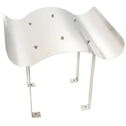 Capot de cheminee Acier inoxydable Argente