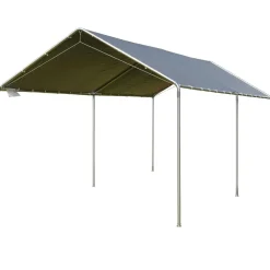 Carport auvent pour voiture 5,95L x 2,90l x 2,60H m acier galvanisé robuste PE haute densité