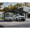 Carport polycarbonate 2 voitures Anthracite 33,5 m² - SYDNEY