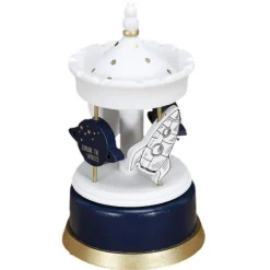 Carrousel Musical Enfant Garçon 20cm Bleu