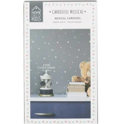 Carrousel Musical Enfant Garçon 20cm Bleu