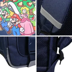 Cartable 38 cm Super Mario Bleu