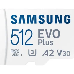 Carte Micro SD 512Go Evo plus avec adaptateur