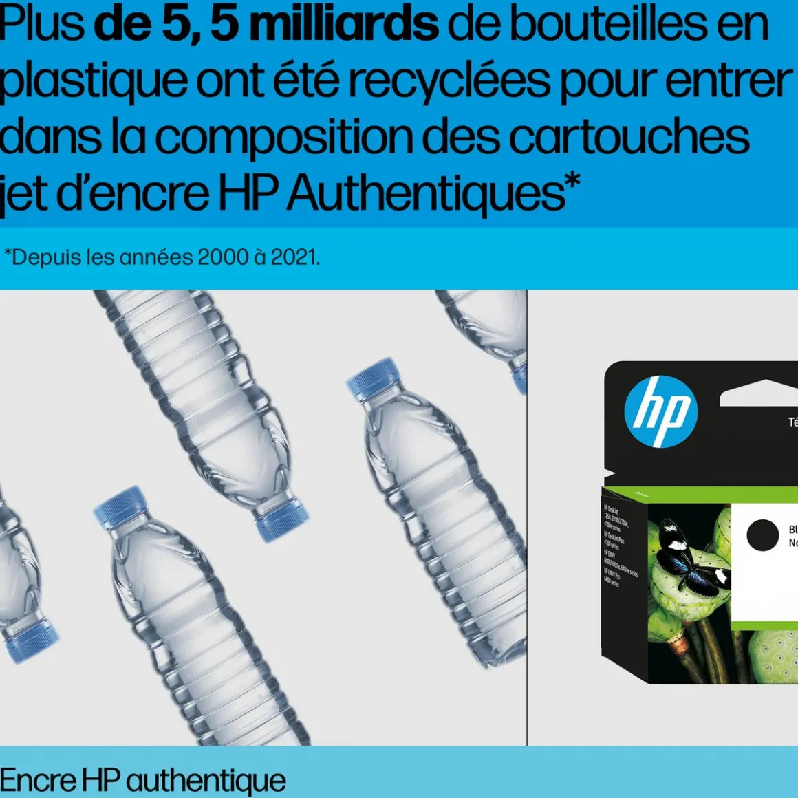 Cartouche d'Encre HP 301XL Trois Couleurs grande capacité Authentique (CH564EE)