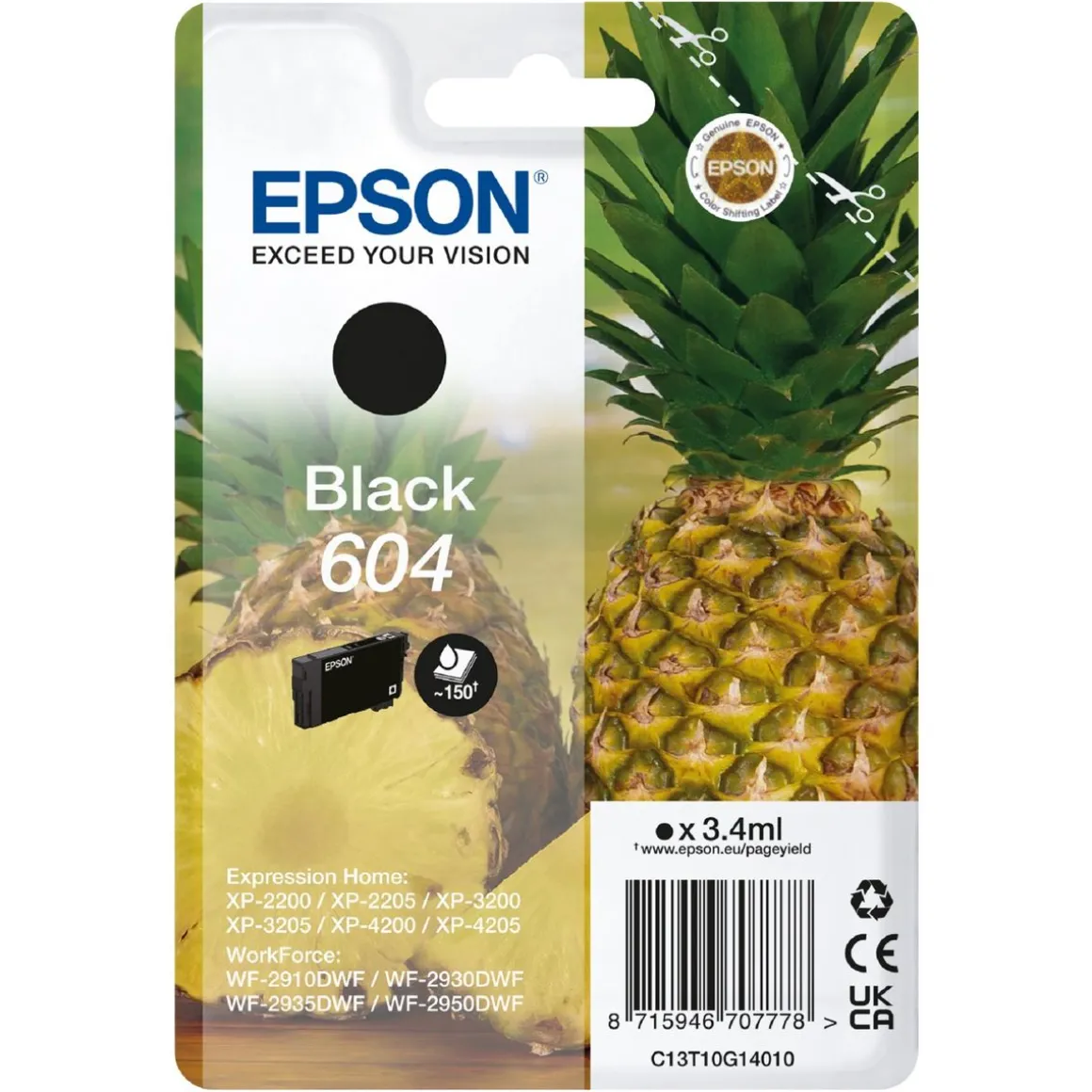 Cartouche imprimante ANANAS 604 NOIRE BBTT10G