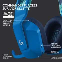 Casque audio G733 G SF - Bleu