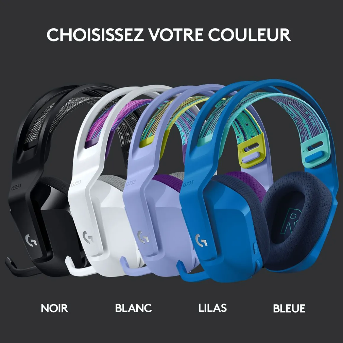 Casque audio G733 G SF - Bleu