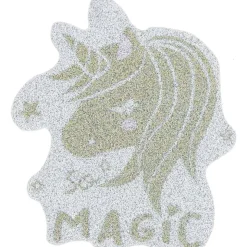 Casque filaire Q1094 pour enfants + 6 autocollants - Violet et Blanc