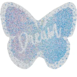 Casque filaire Q1094 pour enfants + 6 autocollants - Violet et Blanc