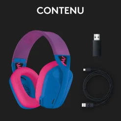 Casque GAM G435 BLE - Bleu et rose