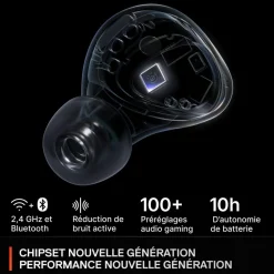 Casque gamer Arctis GameBuds Blanc