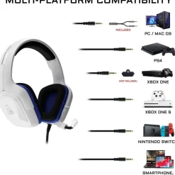 Casque gamer KORP-COBALT Blanc