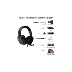 Casque gamer KORP-COBALT Noir