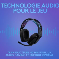 Casque Gaming G335 NR - Noir