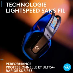 Casque gaming sans fil G535 Lightspeed Noir et Bleu