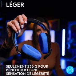 Casque gaming sans fil G535 Lightspeed Noir et Bleu