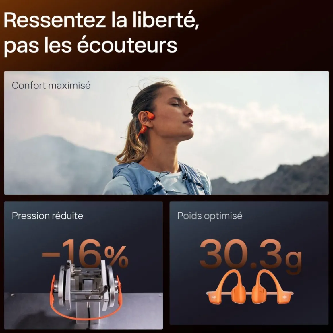 Casque OpenRun Pro 2 Orange